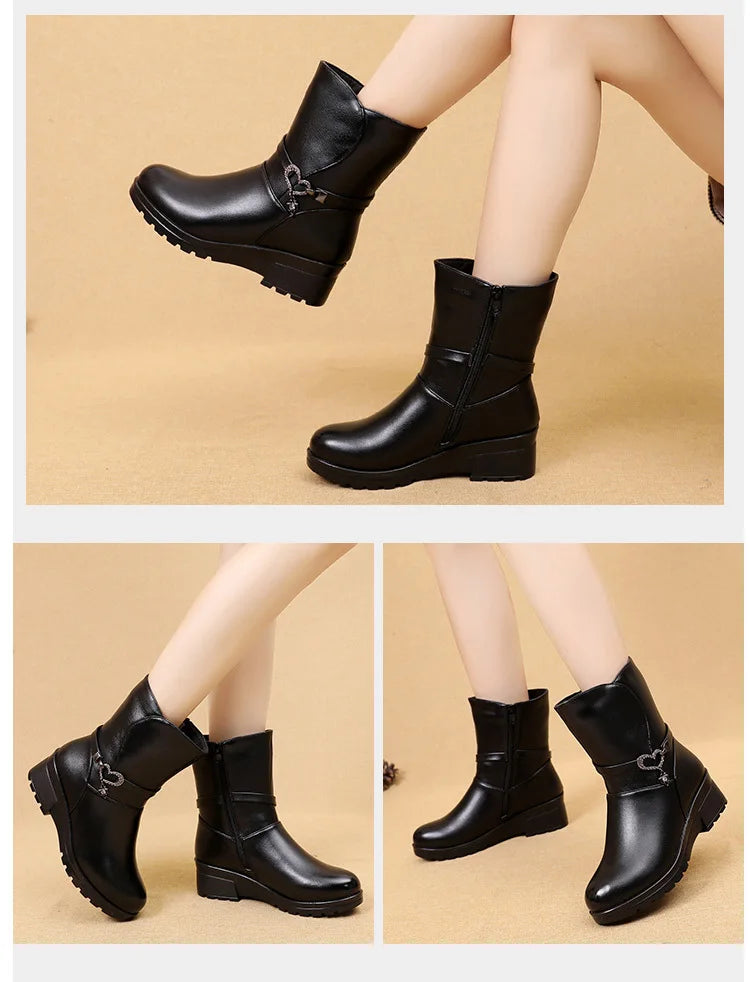 Bota de Inverno Impermeável Térmica - Confort