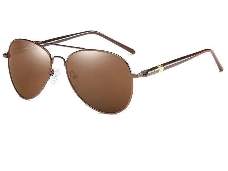 Óculos de Sol Vintage Piloto Polarizado - AOOYOWEILY
