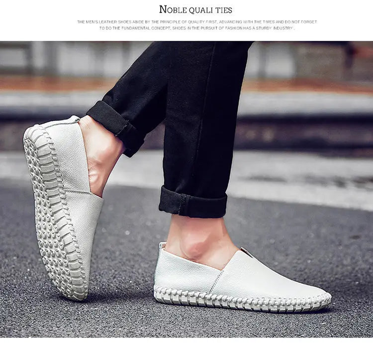 Mocassim de Couro Casual Minimal