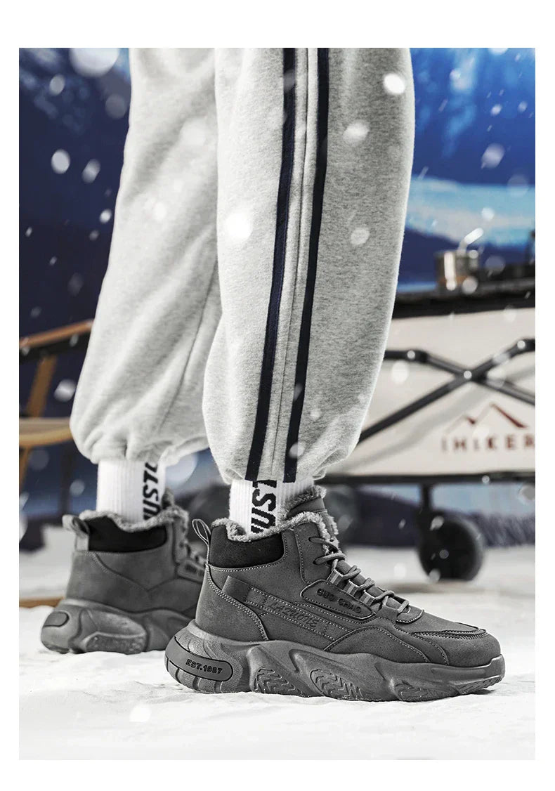 Bota de Couro Inverno Outdoor Warm