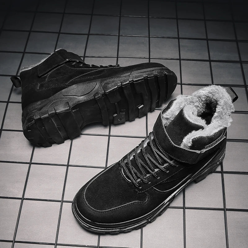 Botinha de Couro Inverno Forrada Draker