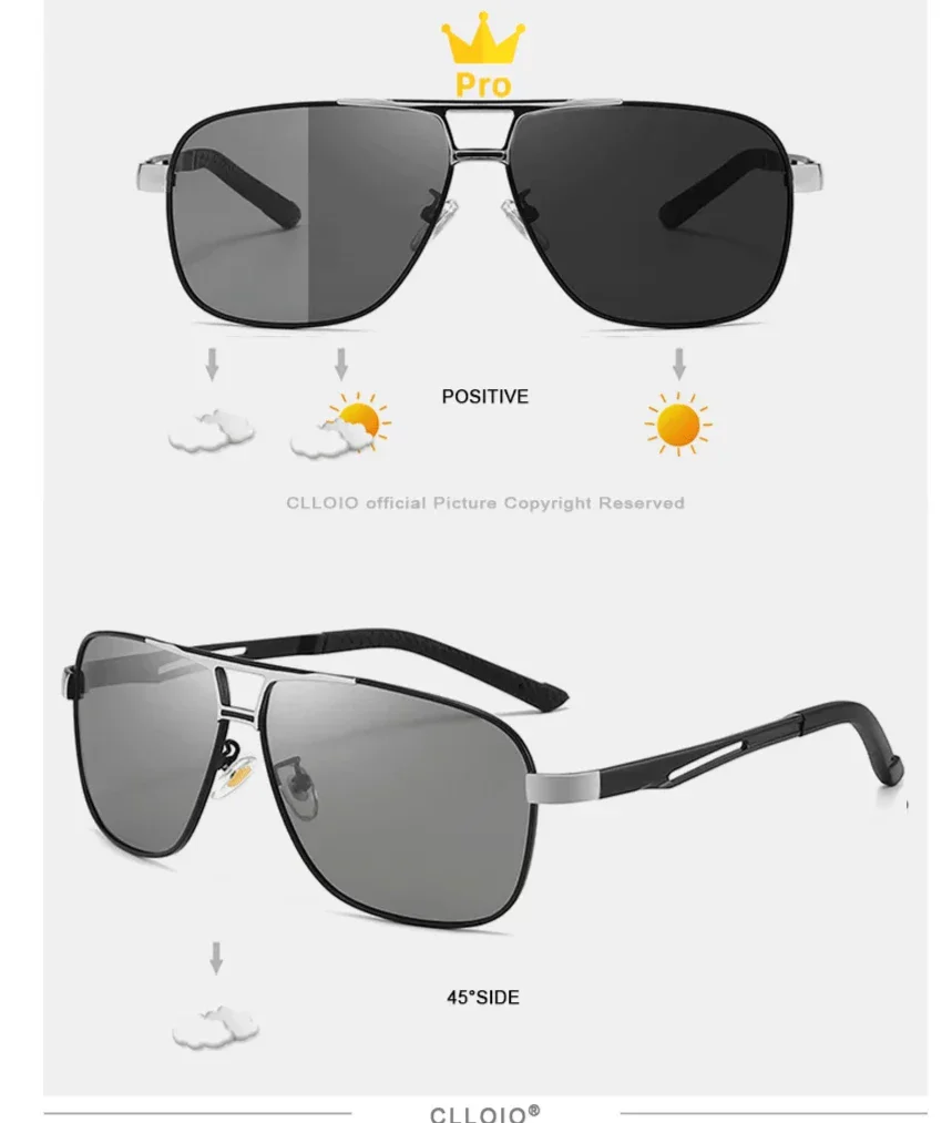 Óculos de Sol Clássico Fotocromático - CLLOIO