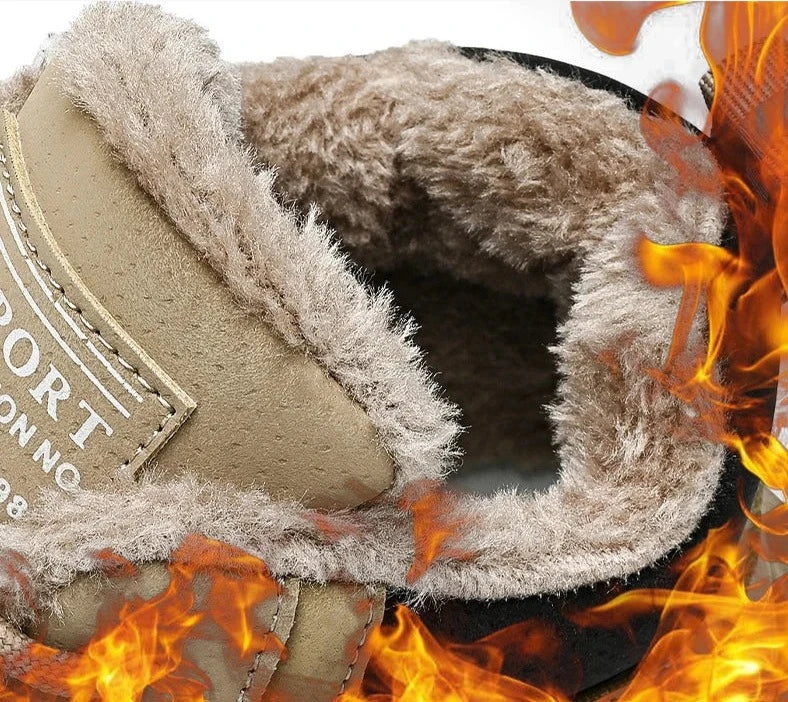 Bota de Couro Inverno Outdoor Warm