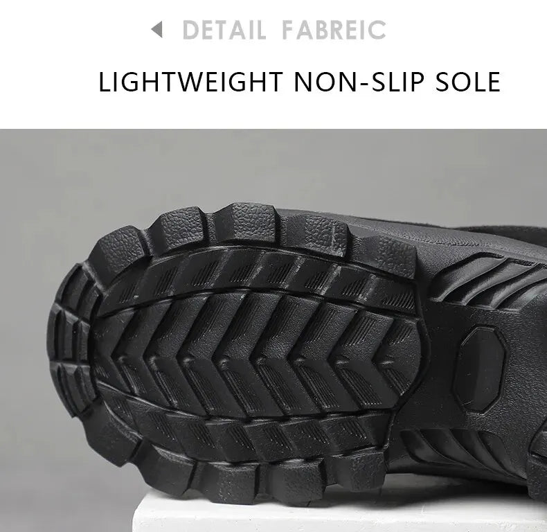 Bota de Couro Inverno Forrada Lã Windbreaker