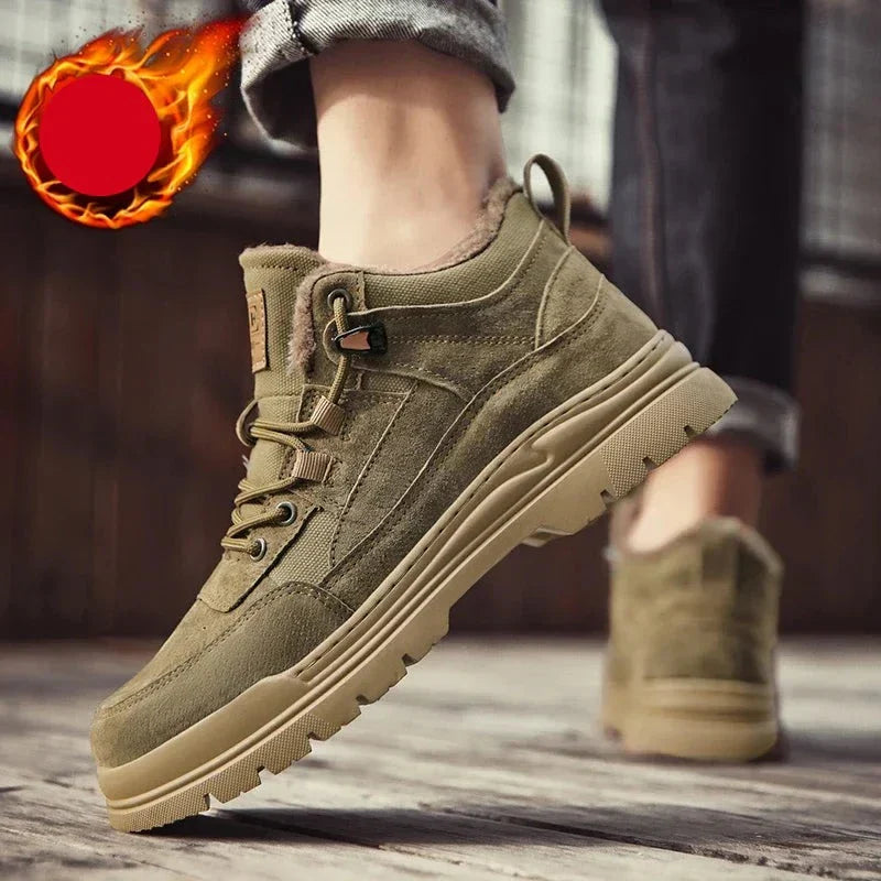 Bota de Couro Inverno Militar Smooth