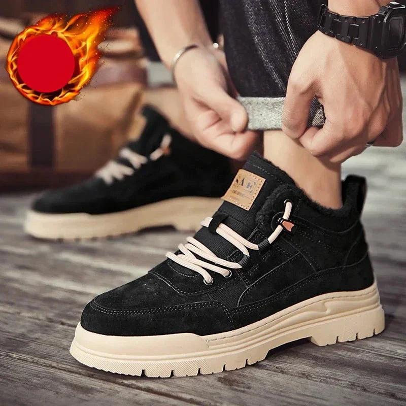 Bota de Couro Inverno Militar Smooth