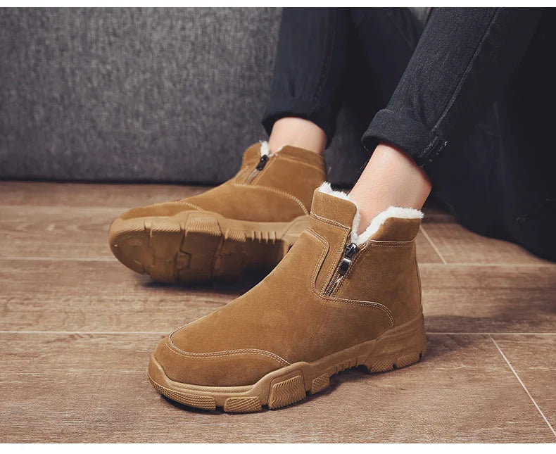 Botinha de Couro Inverno Cold Casual