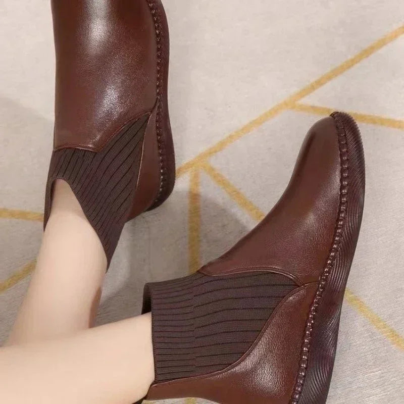 Bota de Couro Inverno Cano Baixo - Frostina