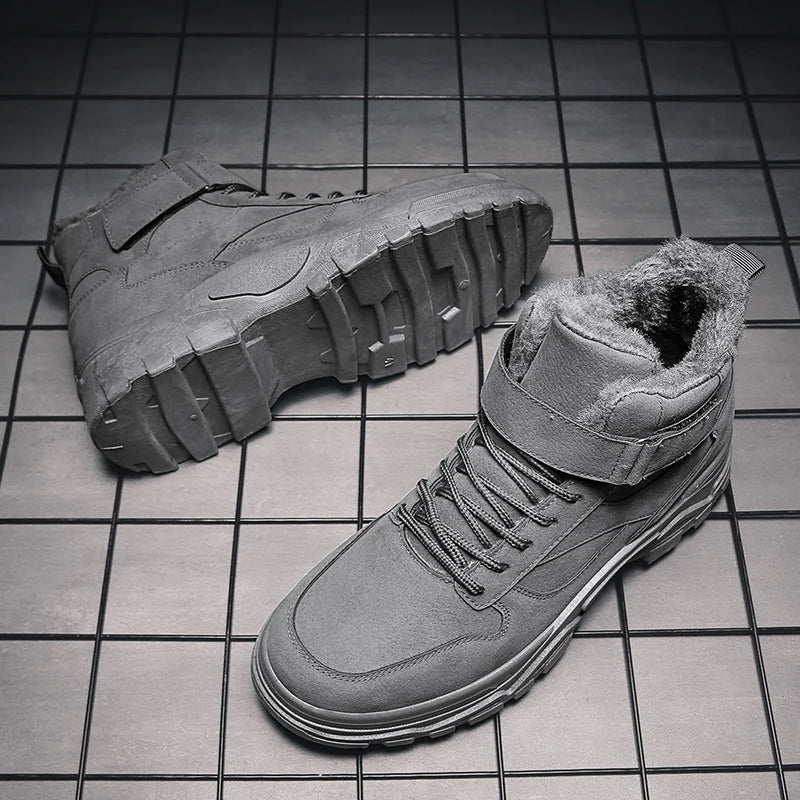 Botinha de Couro Inverno Forrada Draker