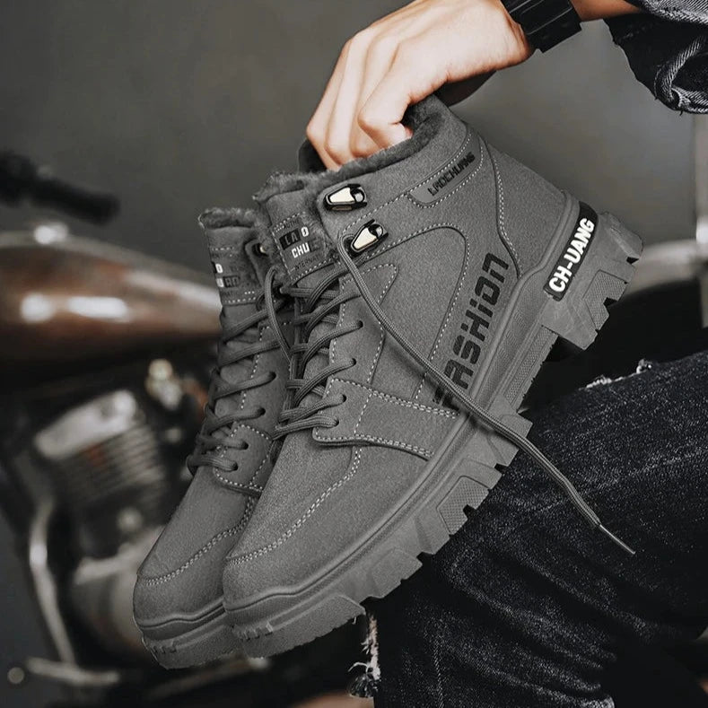 Bota de Couro Inverno Tática Shark