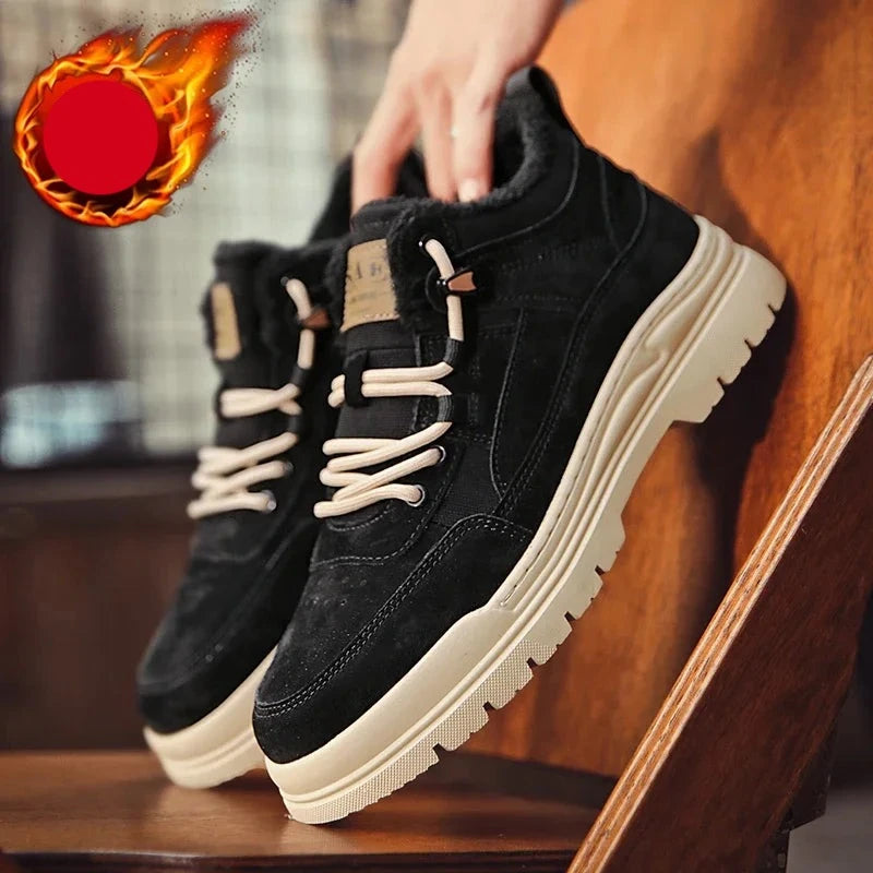 Bota de Couro Inverno Militar Smooth