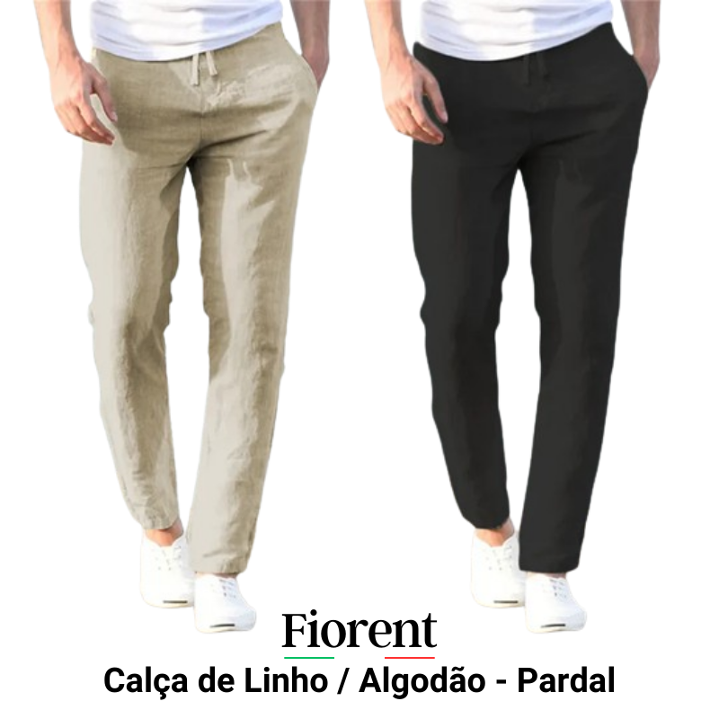 Kit 02 Calça de Linho / Algodão - Pardal
