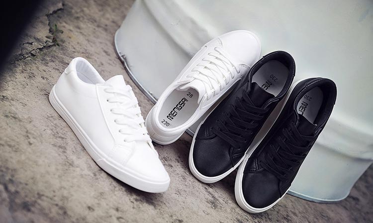 Tênis Casual Clássico de Couro PU - Jiasha