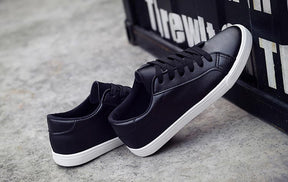 Tênis Casual Clássico de Couro PU - Jiasha