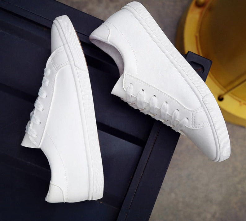 Tênis Casual Clássico de Couro PU - Jiasha