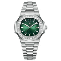 Relógio de Quartzo Quadrado Aço Inoxidável - POEDAGAR