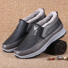 Mocassim de Couro Forrado Inverno Moose