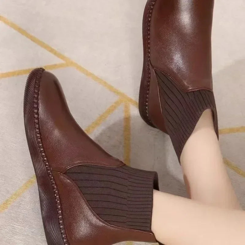 Bota de Couro Inverno Cano Baixo - Frostina