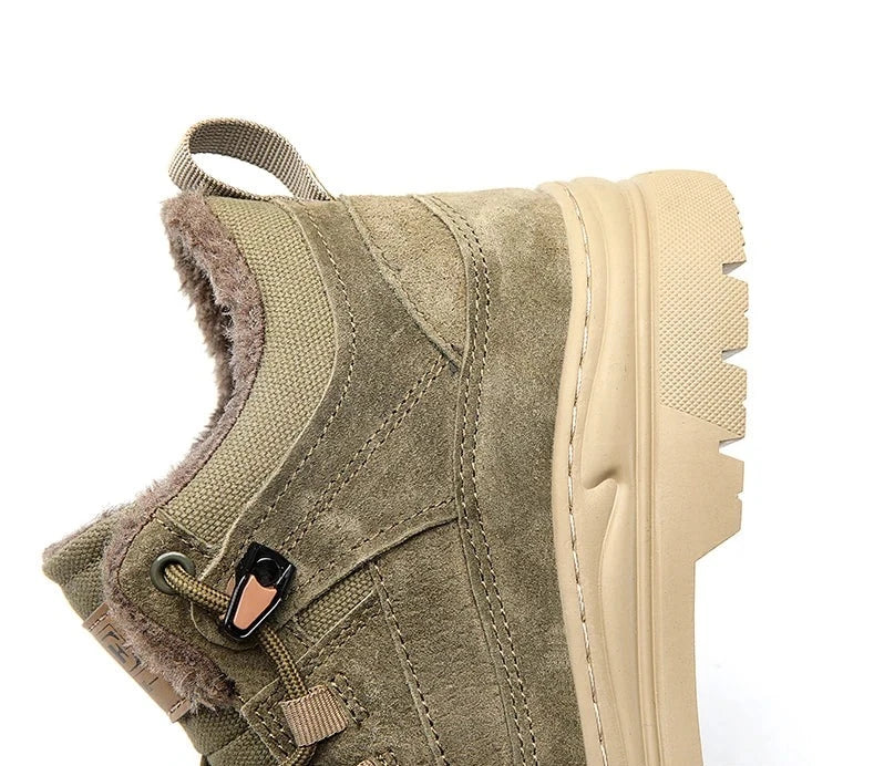 Bota de Couro Inverno Militar Smooth