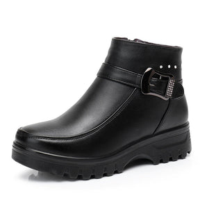 Bota de Couro Inverno Acolchoada a Prova D'água - Essential