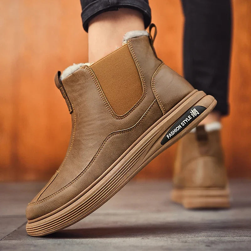 Bota de Couro Inverno Passeio Sofisticado