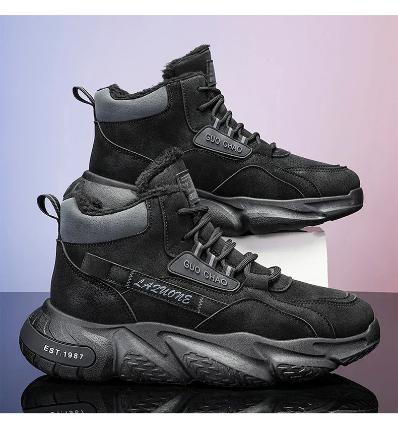 Bota de Couro Inverno Outdoor Warm