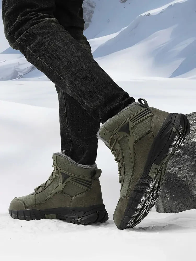 Bota de Inverno Acabamento em Couro Overcoat 2024