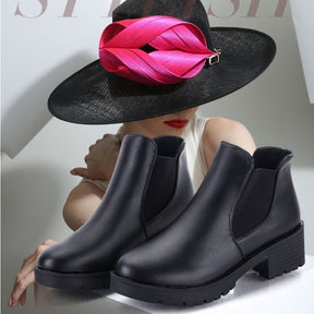 Bota Cano Baixo de Couro - Mooncity Luxury