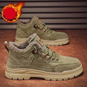 Bota de Couro Inverno Militar Smooth