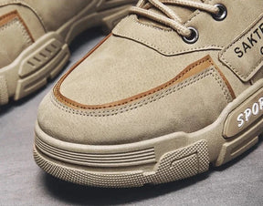 Bota Casual de Couro Inverno Overcoat 2024