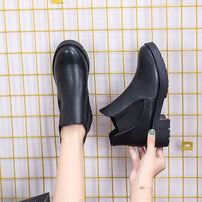 Bota Cano Baixo de Couro - Mooncity Luxury