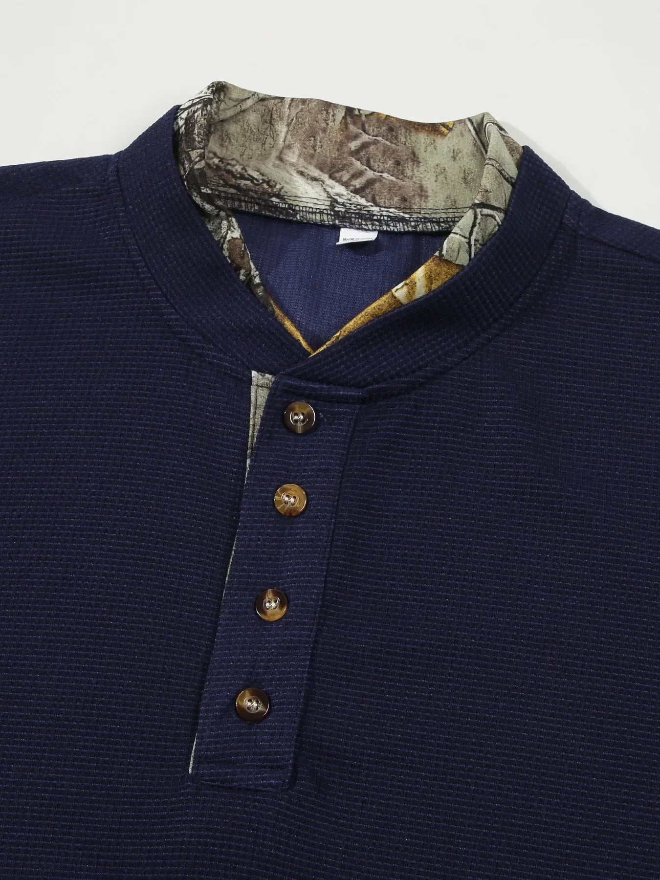 Camisa Gola Botão Manga Longa Europe