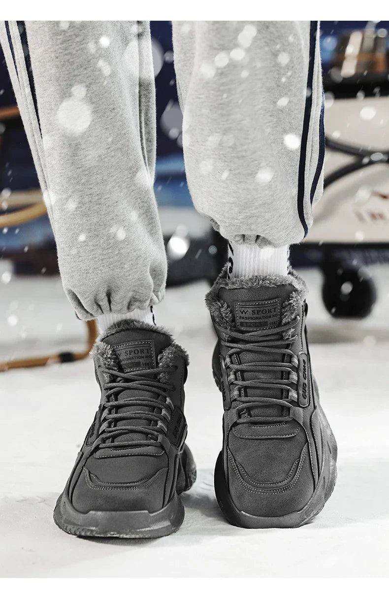 Bota de Couro Inverno Outdoor Warm