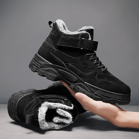 Botinha de Couro Inverno Forrada Draker