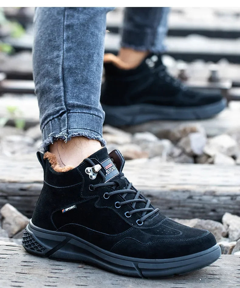 Bota de Couro Inverno Forrada Shiny 2024