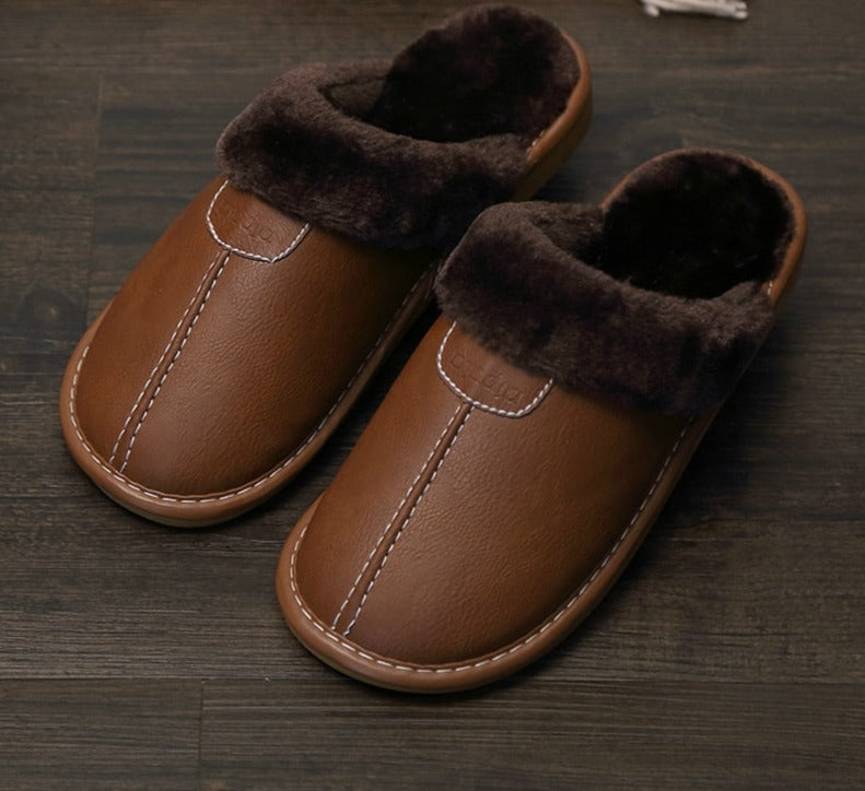 Chinelo de Couro Pantufa - Foster