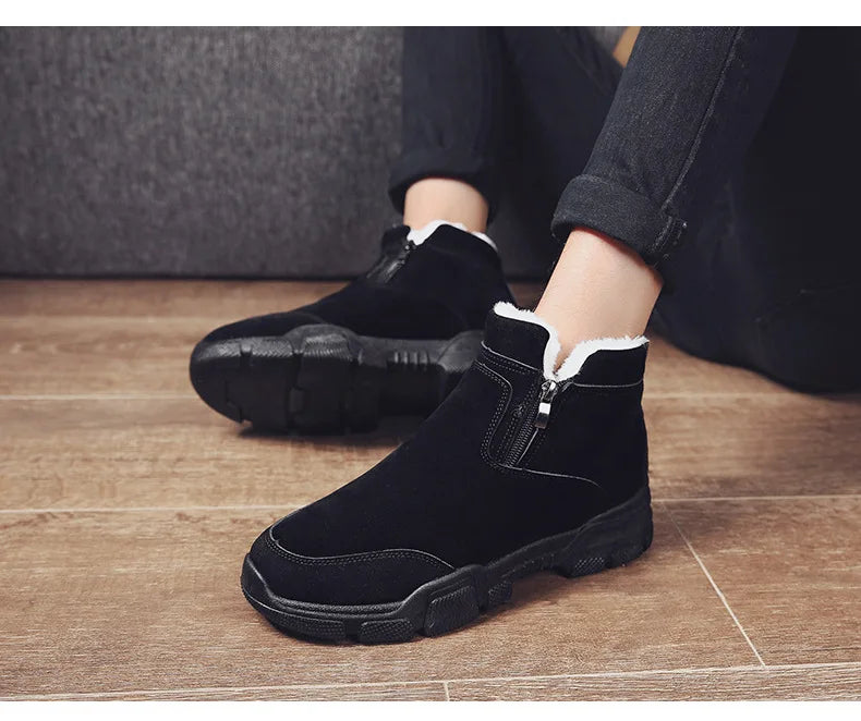 Botinha de Couro Inverno Cold Casual