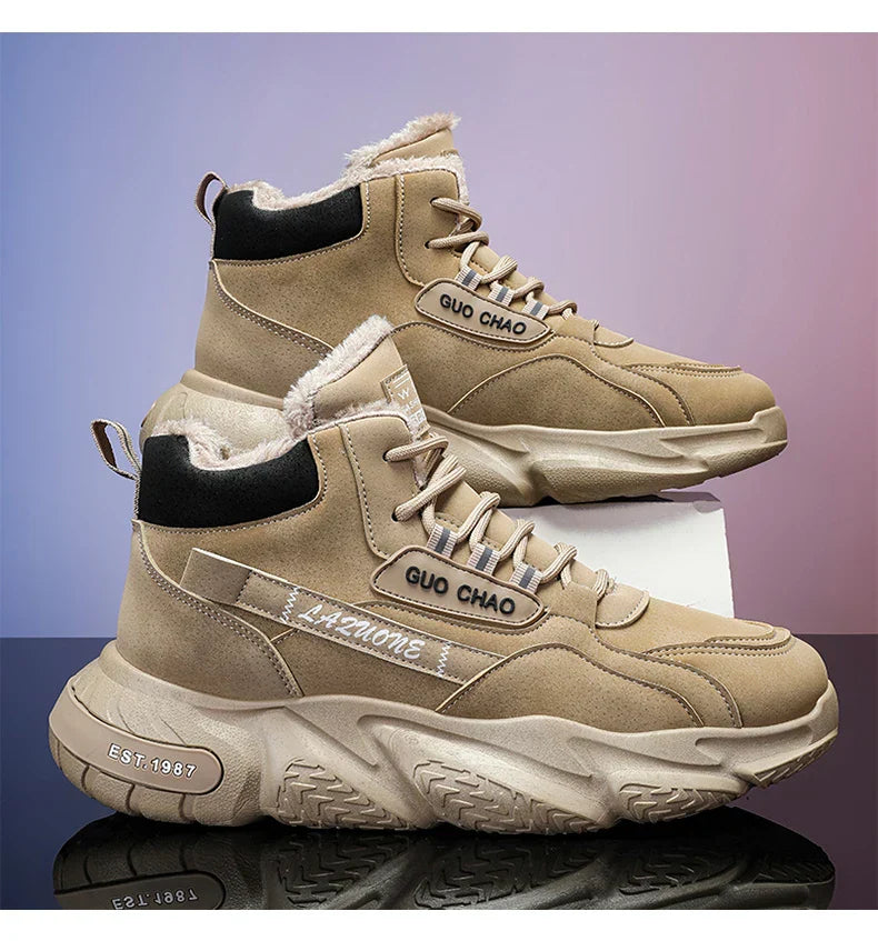 Bota de Couro Inverno Outdoor Warm