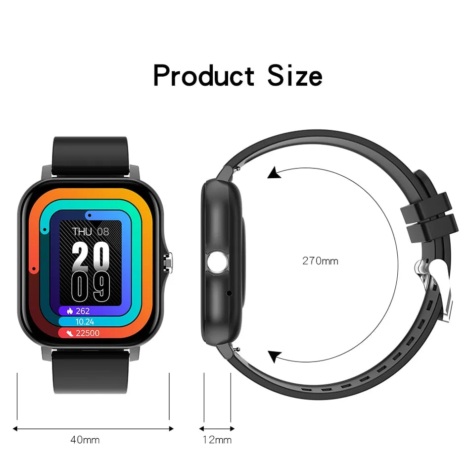 Relógio de Pulso Quadrado Inteligente Smartwatch - LIGE