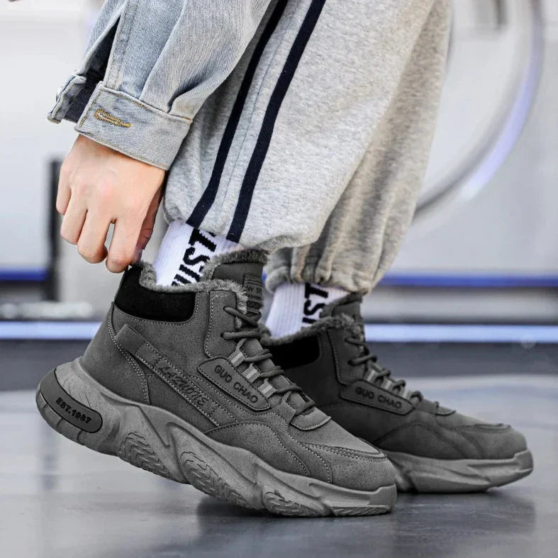 Bota de Couro Inverno Outdoor Warm