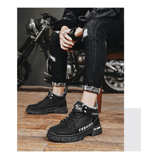 Bota de Couro Inverno Tática Shark