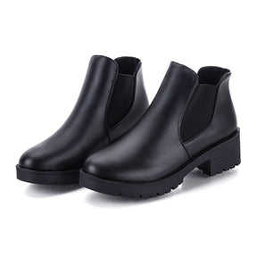 Bota Cano Baixo de Couro - Mooncity Luxury