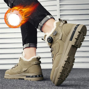 Bota Estilo Tática de Couro Inverno Shark