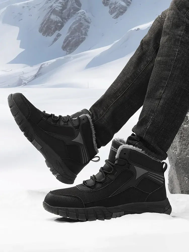 Bota de Inverno Acabamento em Couro Overcoat 2024