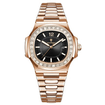 Relógio de Quartzo Quadrado Aço Inoxidável - POEDAGAR