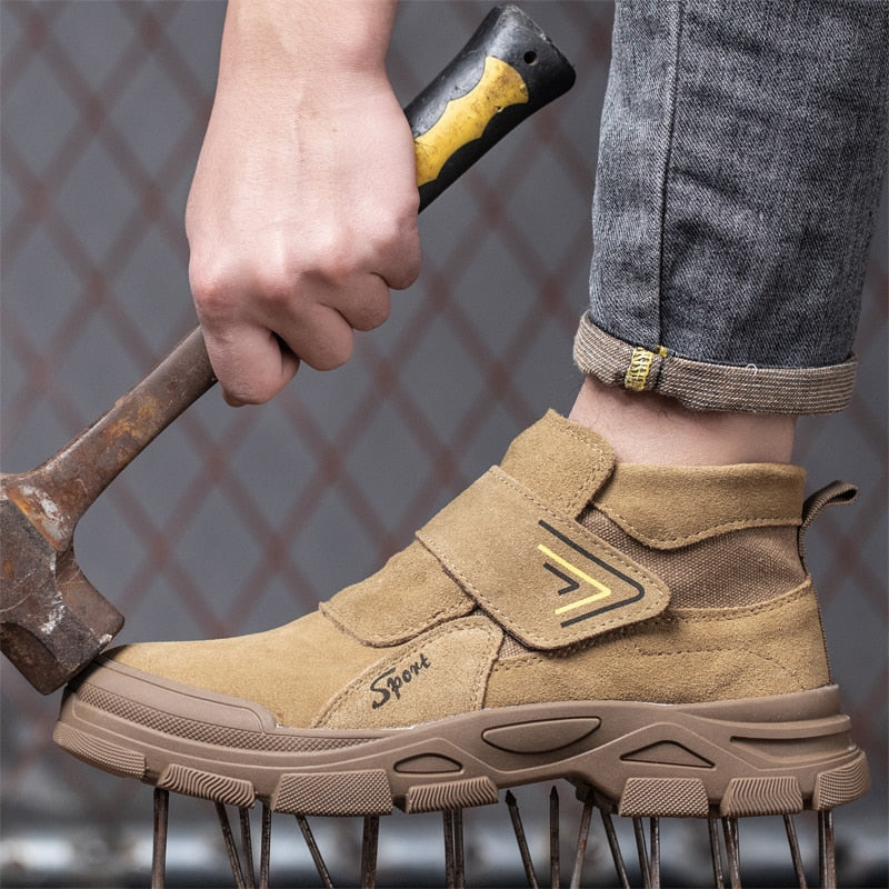 Bota de Couro Indestrutível - Construction