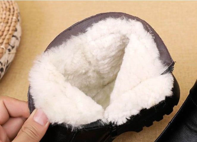 Bota de Couro Inverno Acolchoada a Prova D'água - Essential