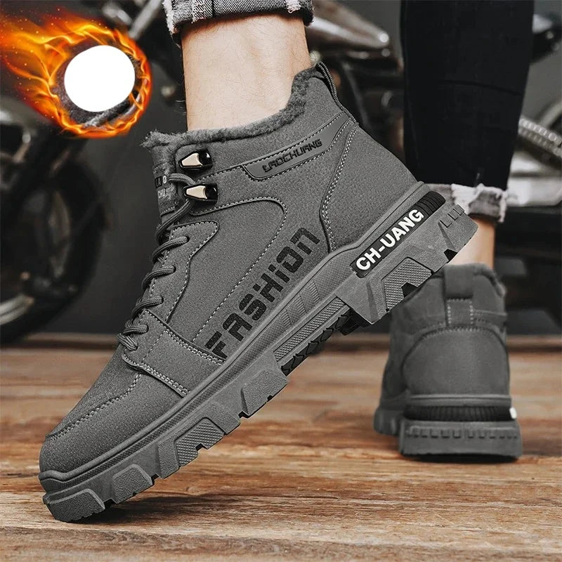 Bota de Couro Inverno Tática Shark