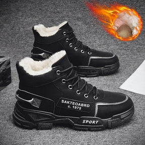 Bota Casual de Couro Inverno Overcoat 2024