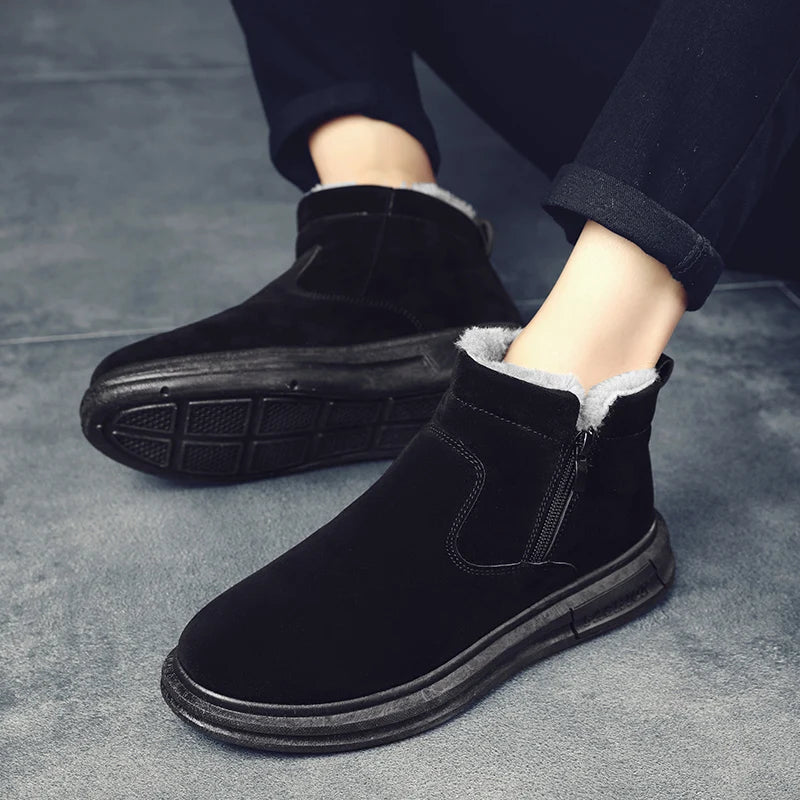 Botinha de Inverno Camurça Forrada Street Casual